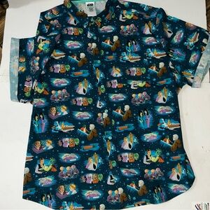 Disney Parks Star Wars Jeff Granito Cantina Tiki Camp Shirt Mos Eisley Size XL